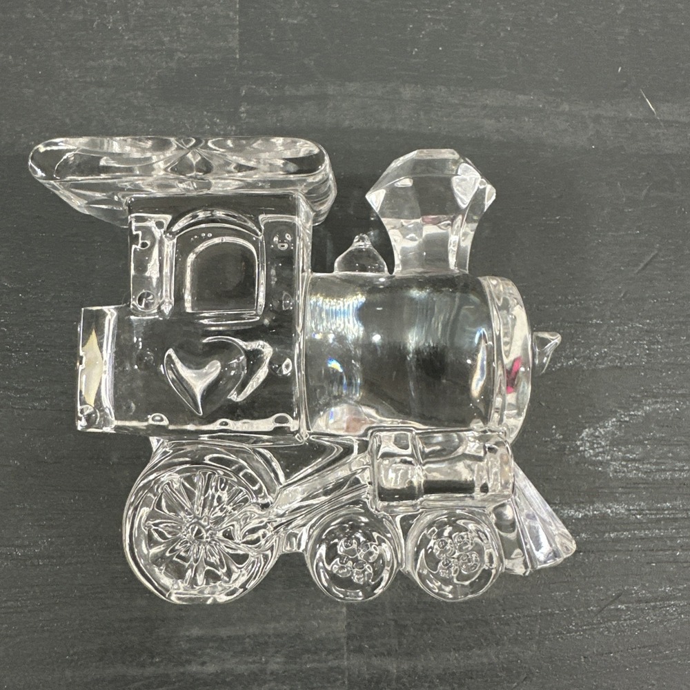 Jonal 24% Lead Crystal Train Railroad - Made in‎ Germany 3" Tall EUC